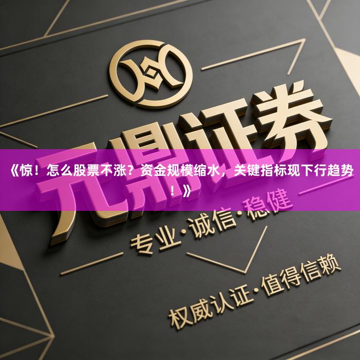 《惊！怎么股票不涨？资金规模缩水，关键指标现下行趋势！》